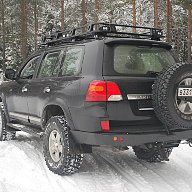 Силовой бампер задний Land Cruiser 200