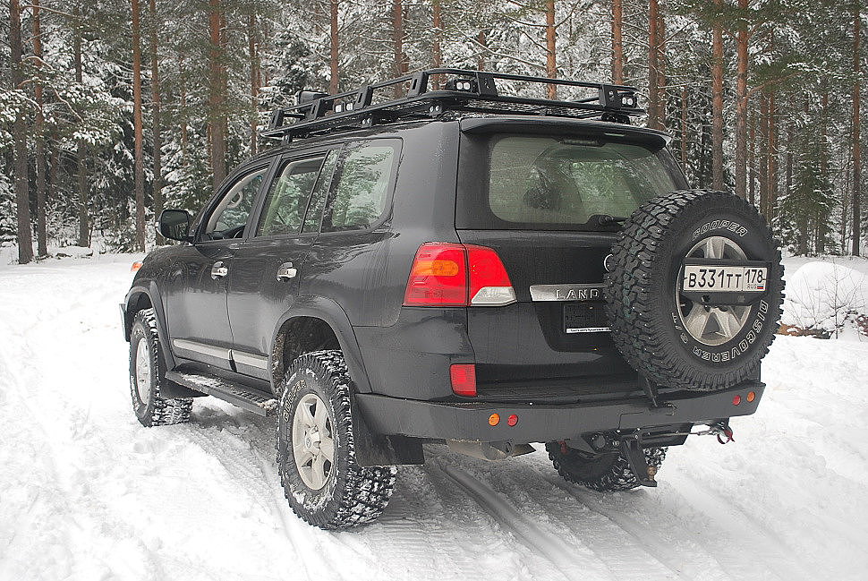 Силовой бампер задний Land Cruiser 200