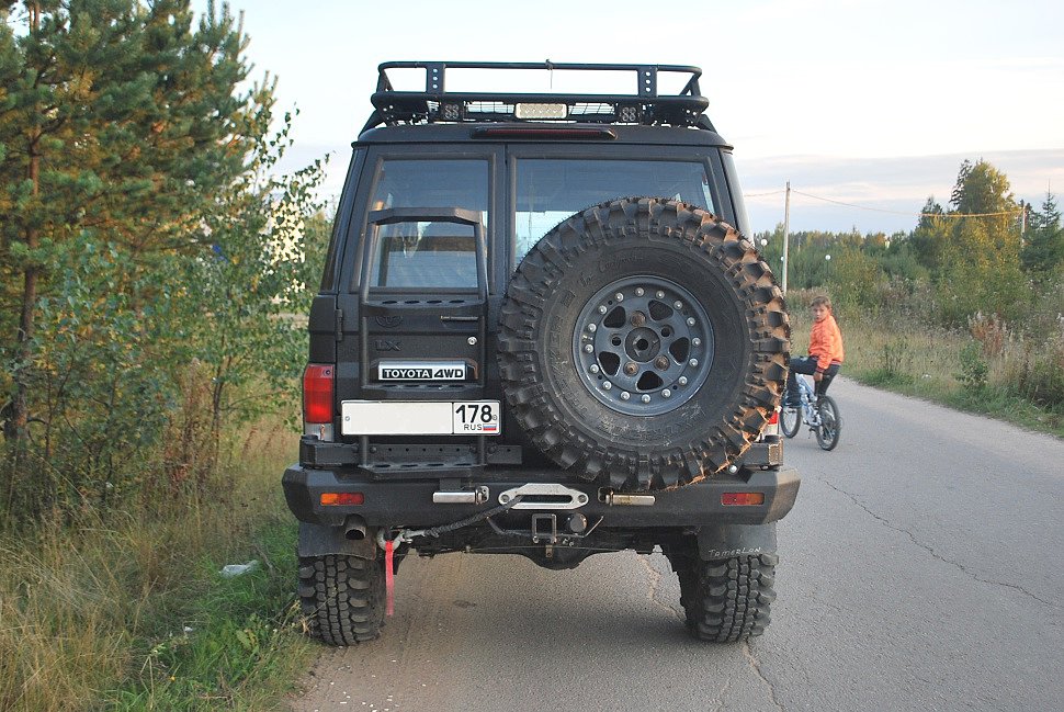задний силовой бампер land cruiser 76