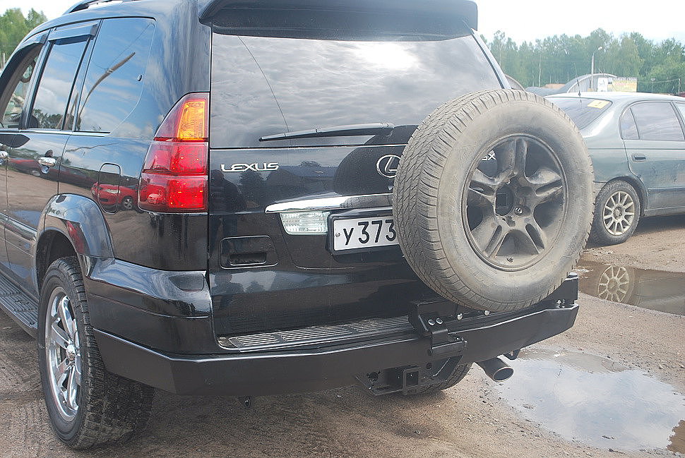 Силовой бампер задний Lexus GX470