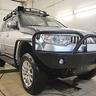 Силовой обвес на Митсубиси Паджеро Спорт 2