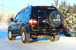 Силовой бампер задний Toyota Land Cruiser 100
