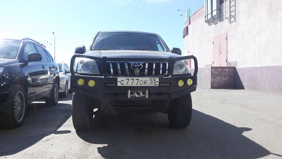 Передний силовой бампер Land Cruiser Prado 120 серия Т