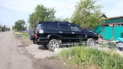 Задний силовой бампер Land Cruiser Prado 120