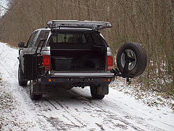 Силовой обвес VolksWagen Amarok задний бампер, калитка