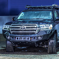 Передний силовой бампер Land Cruiser 200 рестайлинг