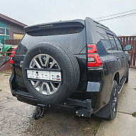 Калитка в штатный бампер для Toyota Land Cruiser Prado 150