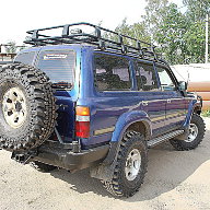 Силовой бампер задний Toyota Land Cruiser 80