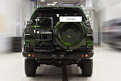Силовой обвес Toyota Land Cruiser Prado 150 задний бампер, калитка
