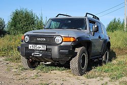 Площадка под лебедку в штатный бампер FJ Cruiser