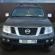 Силовой бампер передний Navara D40, Pathfinder R51 (2009-2014)