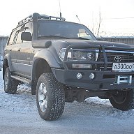 Силовой бампер TLC 80 под штатную механическую лебедку