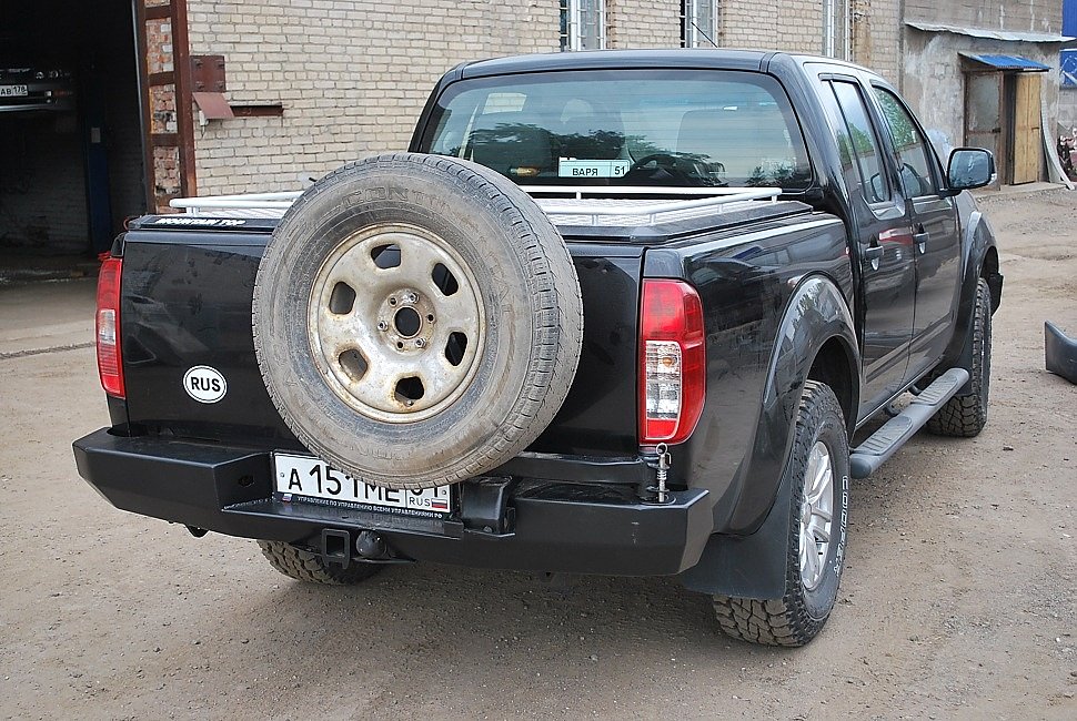 Nissan Navara силовой обвес (передний силовой бампер, задний силовой бампер, защита  днища, боди лифт кузова)Передний силовой бампер Nissan Navara, производства компании "Тамерлан"