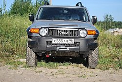 Площадка под лебедку в штатный бампер FJ Cruiser