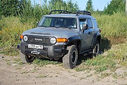 Площадка под лебедку в штатный бампер FJ Cruiser