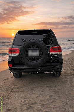 Задний силовой бампер для Toyota Land Cruiser 200