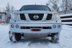Nissan Navara силовой обвес (передний силовой бампер, задний силовой бампер, защита  днища, боди лифт кузова)Передний силовой бампер Nissan Navara, производства компании "Тамерлан"