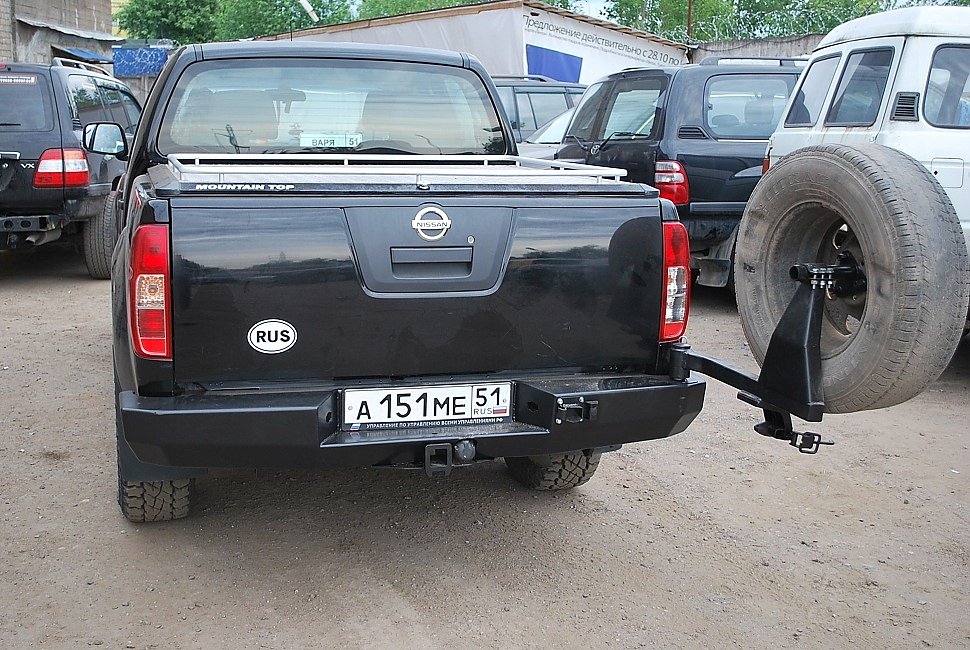 Nissan Navara силовой обвес (передний силовой бампер, задний силовой бампер, защита  днища, боди лифт кузова)Передний силовой бампер Nissan Navara, производства компании "Тамерлан"