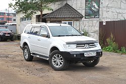 Силовой бампер передний Mitsubishi Pajero Sport II (серия Л)