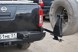 Nissan Navara силовой обвес (передний силовой бампер, задний силовой бампер, защита  днища, боди лифт кузова)Передний силовой бампер Nissan Navara, производства компании "Тамерлан"