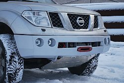 Nissan Navara силовой обвес (передний силовой бампер, задний силовой бампер, защита  днища, боди лифт кузова)Передний силовой бампер Nissan Navara, производства компании "Тамерлан"