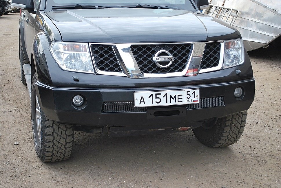 Nissan Navara силовой обвес (передний силовой бампер, задний силовой бампер, защита  днища, боди лифт кузова)Передний силовой бампер Nissan Navara, производства компании "Тамерлан"