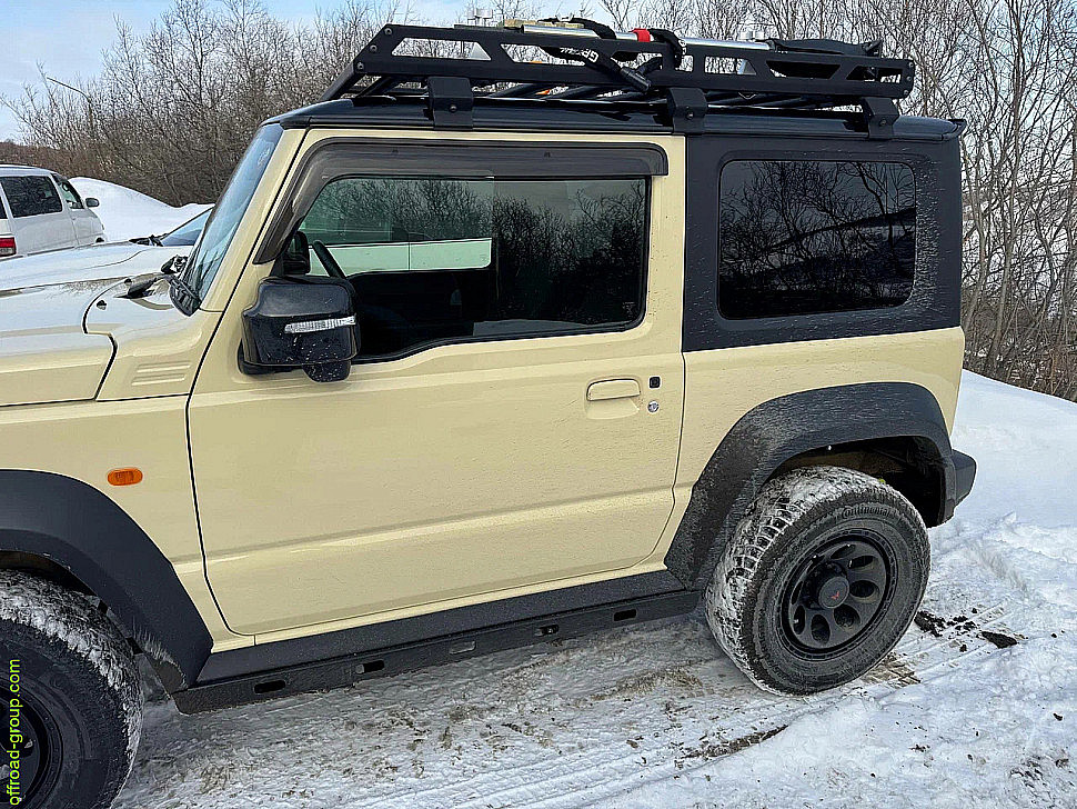 Силовые пороги (рокслайдеры) для Suzuki Jimny 18+
