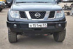 Nissan Navara силовой обвес (передний силовой бампер, задний силовой бампер, защита  днища, боди лифт кузова)Передний силовой бампер Nissan Navara, производства компании "Тамерлан"