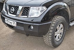 Nissan Navara силовой обвес (передний силовой бампер, задний силовой бампер, защита  днища, боди лифт кузова)Передний силовой бампер Nissan Navara, производства компании "Тамерлан"