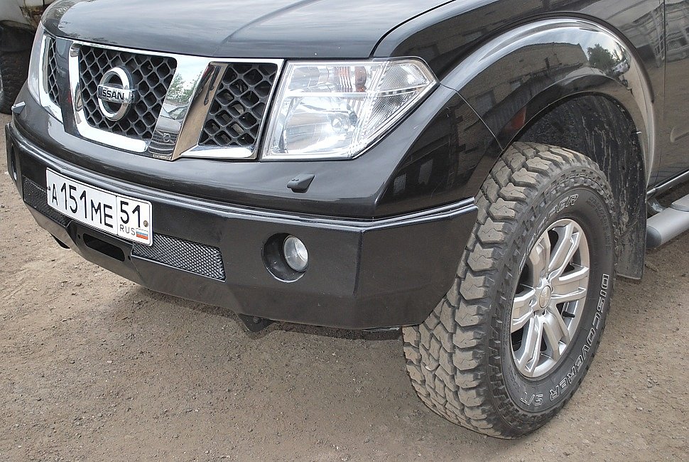 Nissan Navara силовой обвес (передний силовой бампер, задний силовой бампер, защита  днища, боди лифт кузова)Передний силовой бампер Nissan Navara, производства компании "Тамерлан"