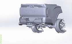 Силовой бампер задний для Toyota Tundra (2021-2026)