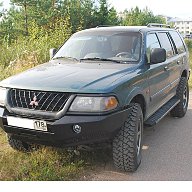 Силовой бампер передний и задний, силовые пороги Montero, Pajero sport.
