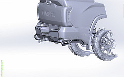 Силовой бампер задний для Toyota Tundra (2021-2026)