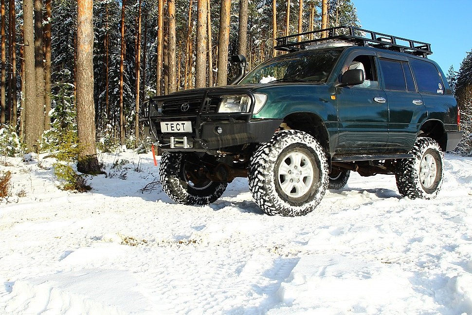 Внедорожная подготовка Toyota land Cruiser 105. Силовой бампер, силовые пороги, лифт комплект подвески TLC 105