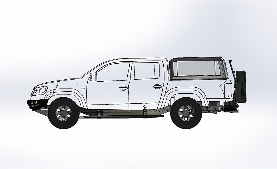 Силовой обвес VolksWagen Amarok передний бампер, задний бампер, калитка