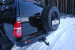 Силовой обвес Toyota Hilux задний бампер, пороги, калитка фаркоп
