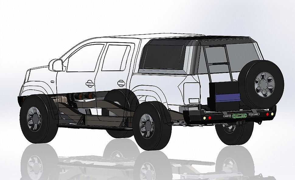 Силовой обвес VolksWagen Amarok передний бампер, задний бампер, калитка