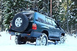 Внедорожная подготовка Toyota land Cruiser 105. Задний силовой бампер Land Cruiser. Силовые пороги. Экспедиционный багажник.