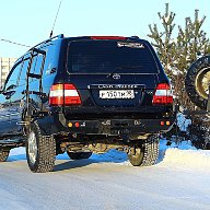 Силовой бампер задний Toyota Land Cruiser 100