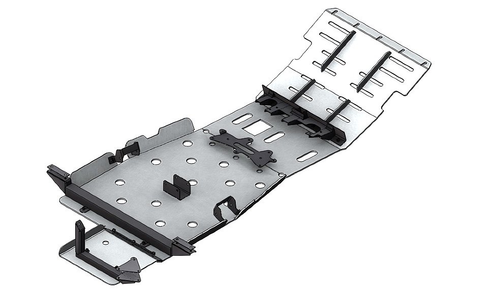 Силовой обвес Toyota Land Cruiser Prado 150 защита днища