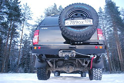 Силовой обвес Toyota Hilux лебёдка, фаркоп, подвеска, лифт, калитка