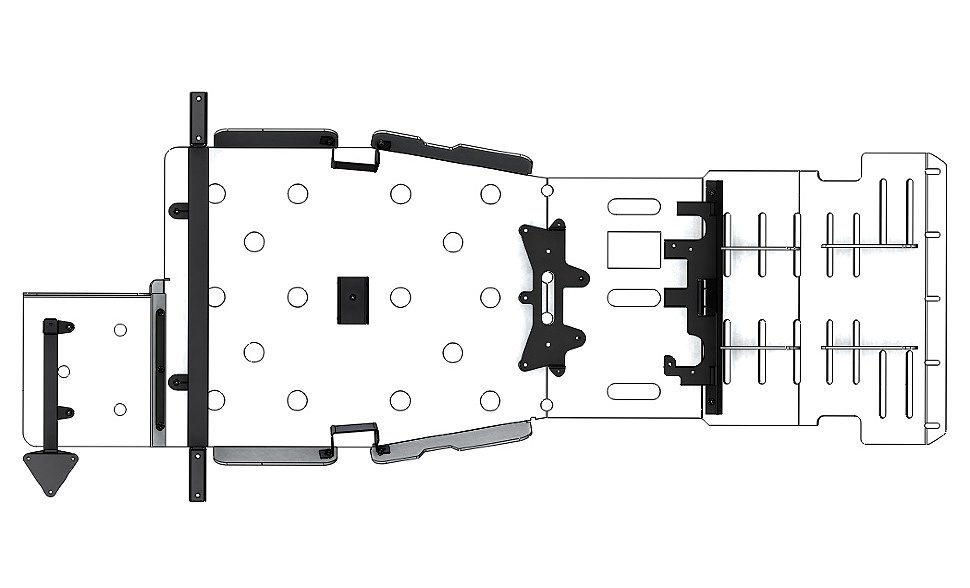 Силовой обвес Toyota Land Cruiser Prado 150 защита днища
