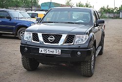 Nissan Navara силовой обвес (передний силовой бампер, задний силовой бампер, защита  днища, боди лифт кузова)Передний силовой бампер Nissan Navara, производства компании "Тамерлан"
