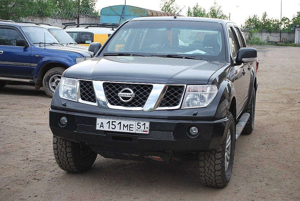 Nissan Navara силовой обвес (передний силовой бампер, задний силовой бампер, защита  днища, боди лифт кузова)Передний силовой бампер Nissan Navara, производства компании "Тамерлан"