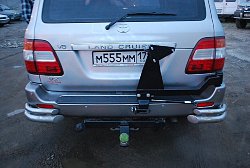 Калитка под запасное колесо TLC100 в штатный бампер, запаска, силовой обвес, силовой бампер TLC100, калитка под запаску в родной бампер, силовой обвес, лаборатория полного привода