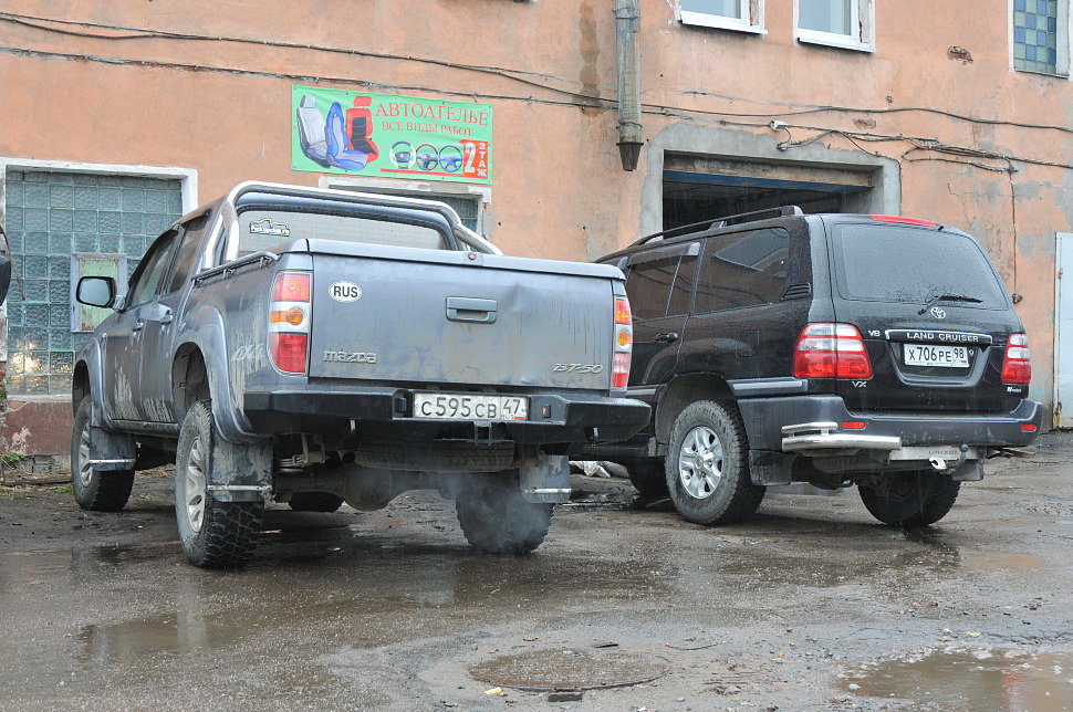 Силовой бампер задний  Mazda BT50