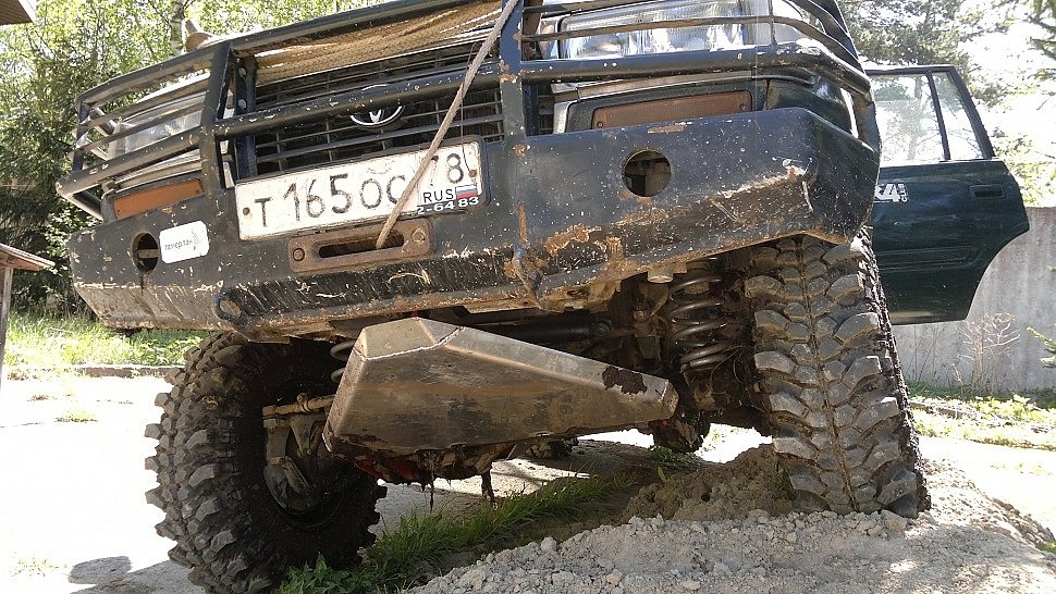 Защита Tlc 80 активная Toyota Land Cruiser, силовой обвес Тамерлан, лаборатория полного привода