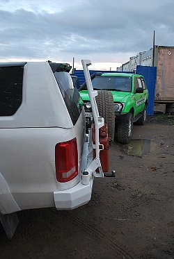 Силовой обвес VolksWagen Amarok задний бампер, калитка