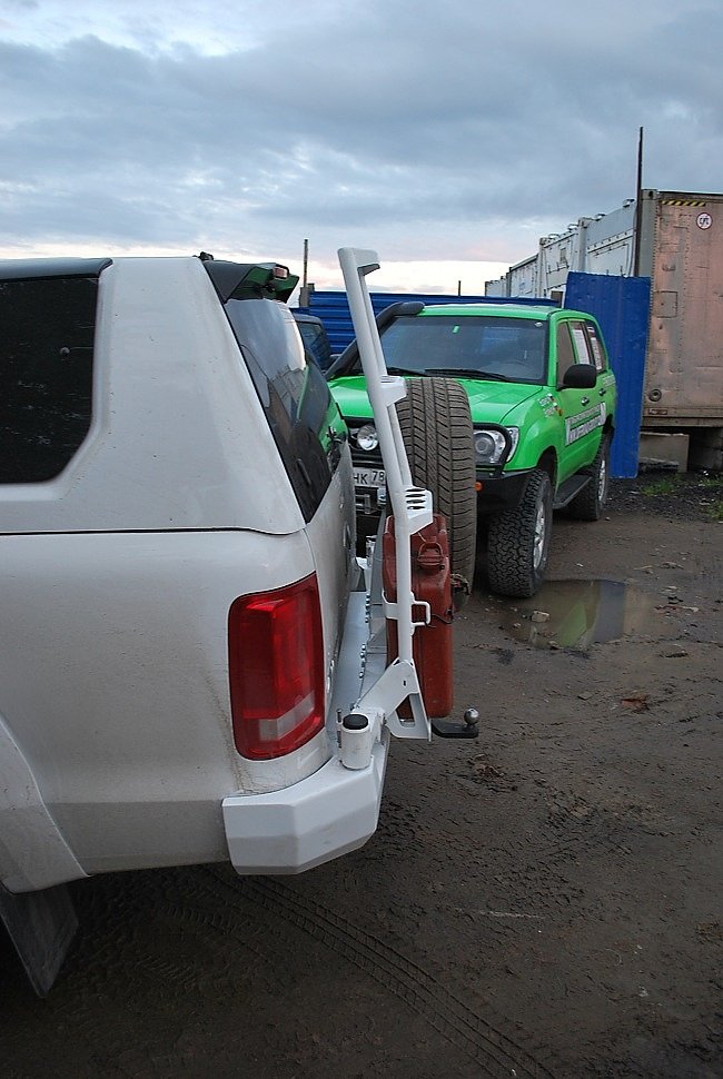 Силовой обвес VolksWagen Amarok задний бампер, калитка