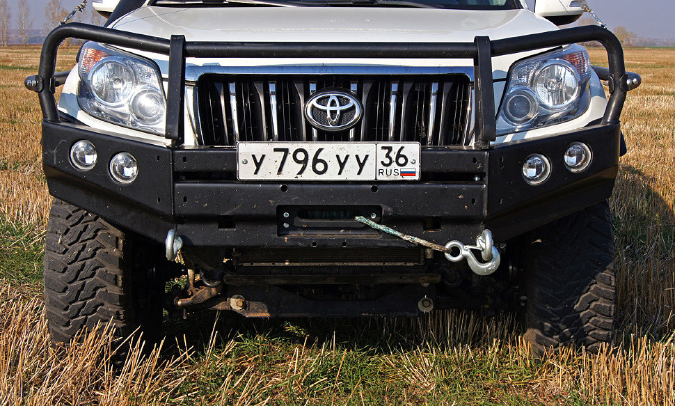 Силовой обвес Toyota Land Cruiser Prado 150 передний бампер, лебёдка